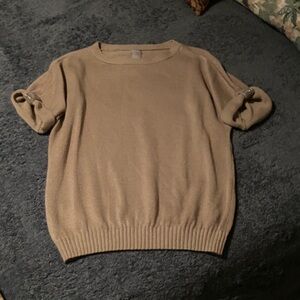 Chico's Tan Short Sleeve Top